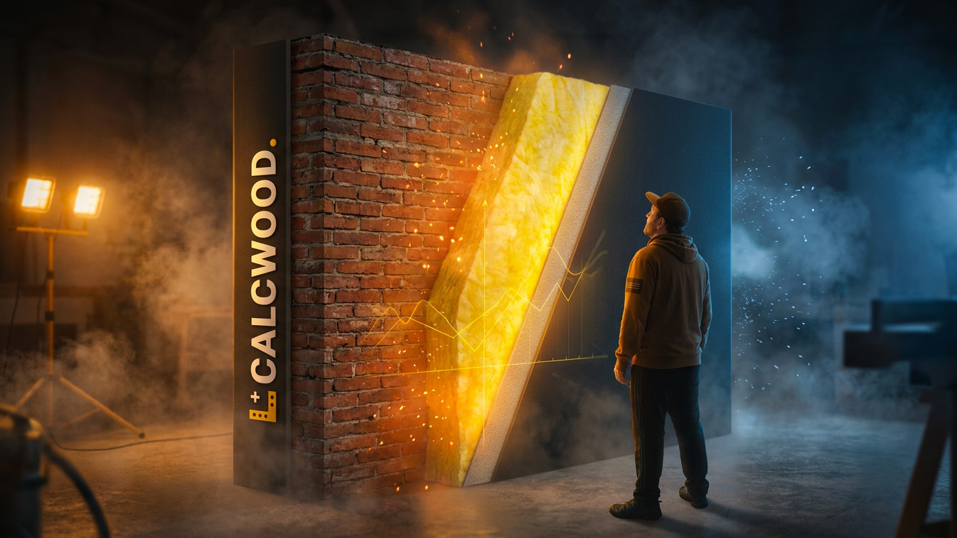 CalcWood HeatLoss kalkulačka úniku tepla a zateplení