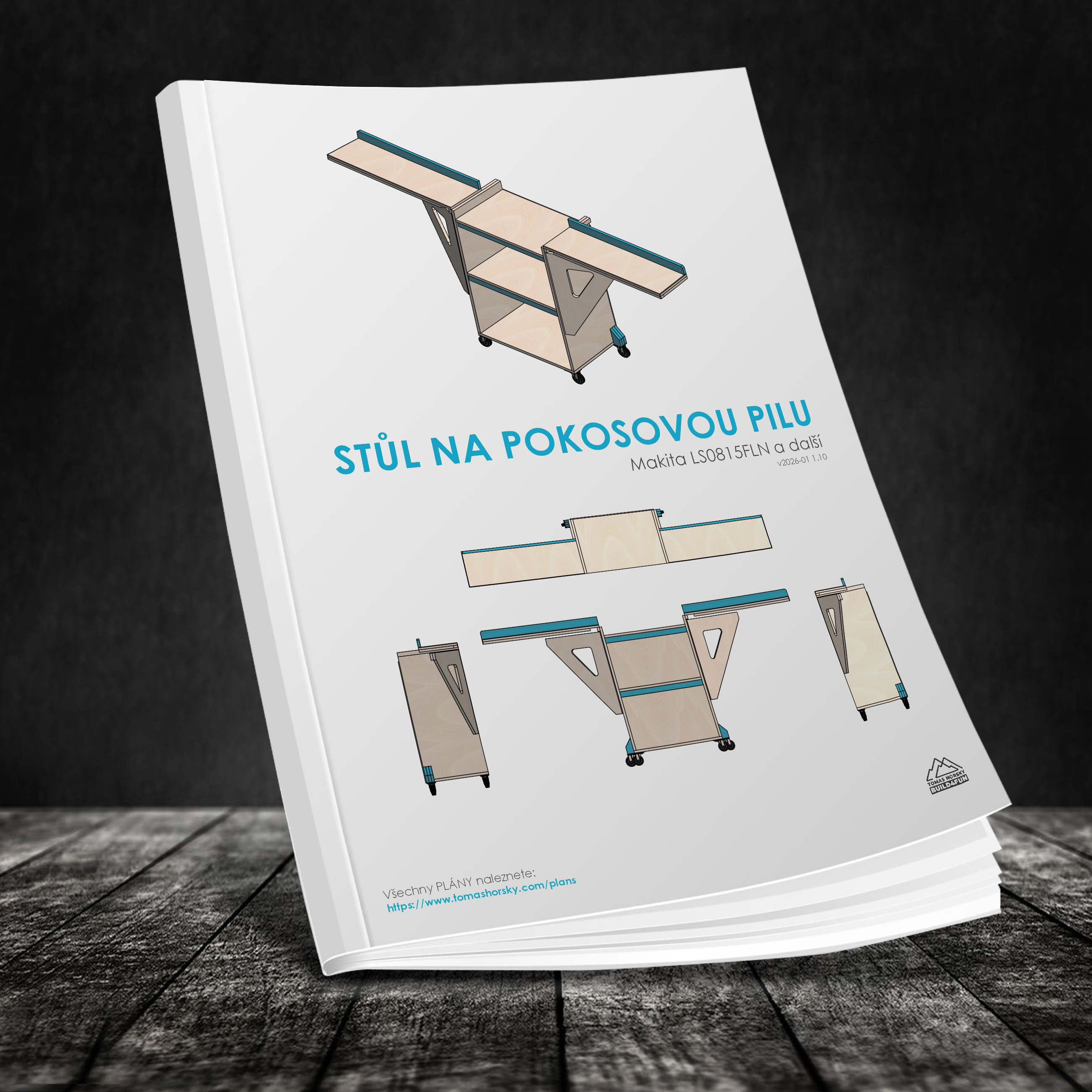 Skládací stůl pro pokosovou pilu | Plány ZDARMA